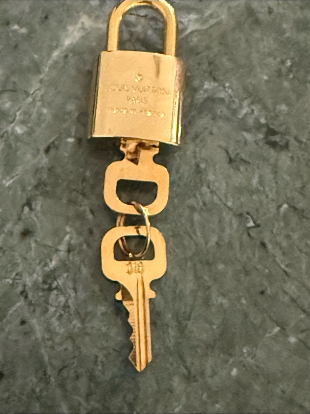 Louis Vuitton Gold Padlock and Key Charm - Gold Tone burning 🔥 sale ♾️ 😇